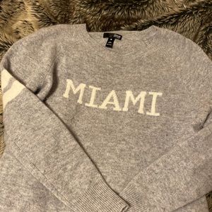 Aqua cashmere sweater